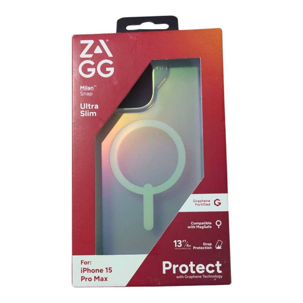 M3. ZAGG Milan Snap MagSafe Case for Apple iPhone 15 Pro Max - Iridescent